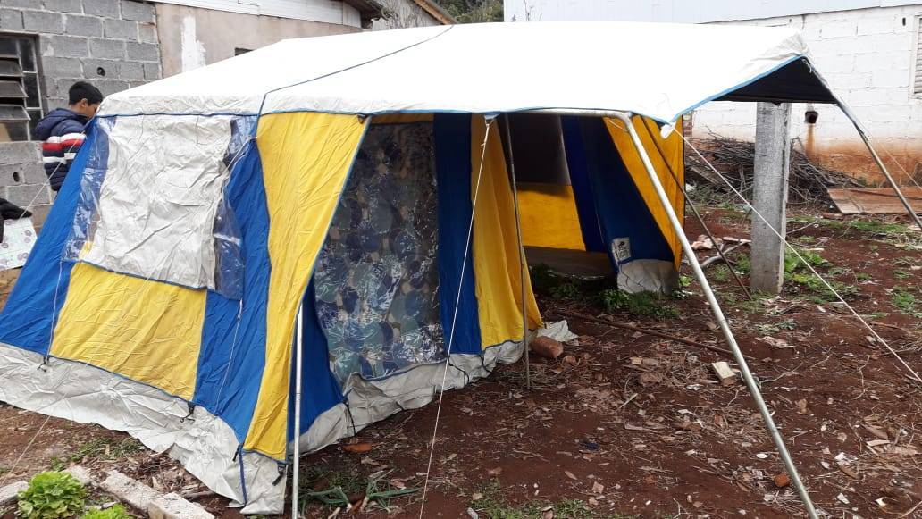 Barraca doada pelo Companheiro Plínio