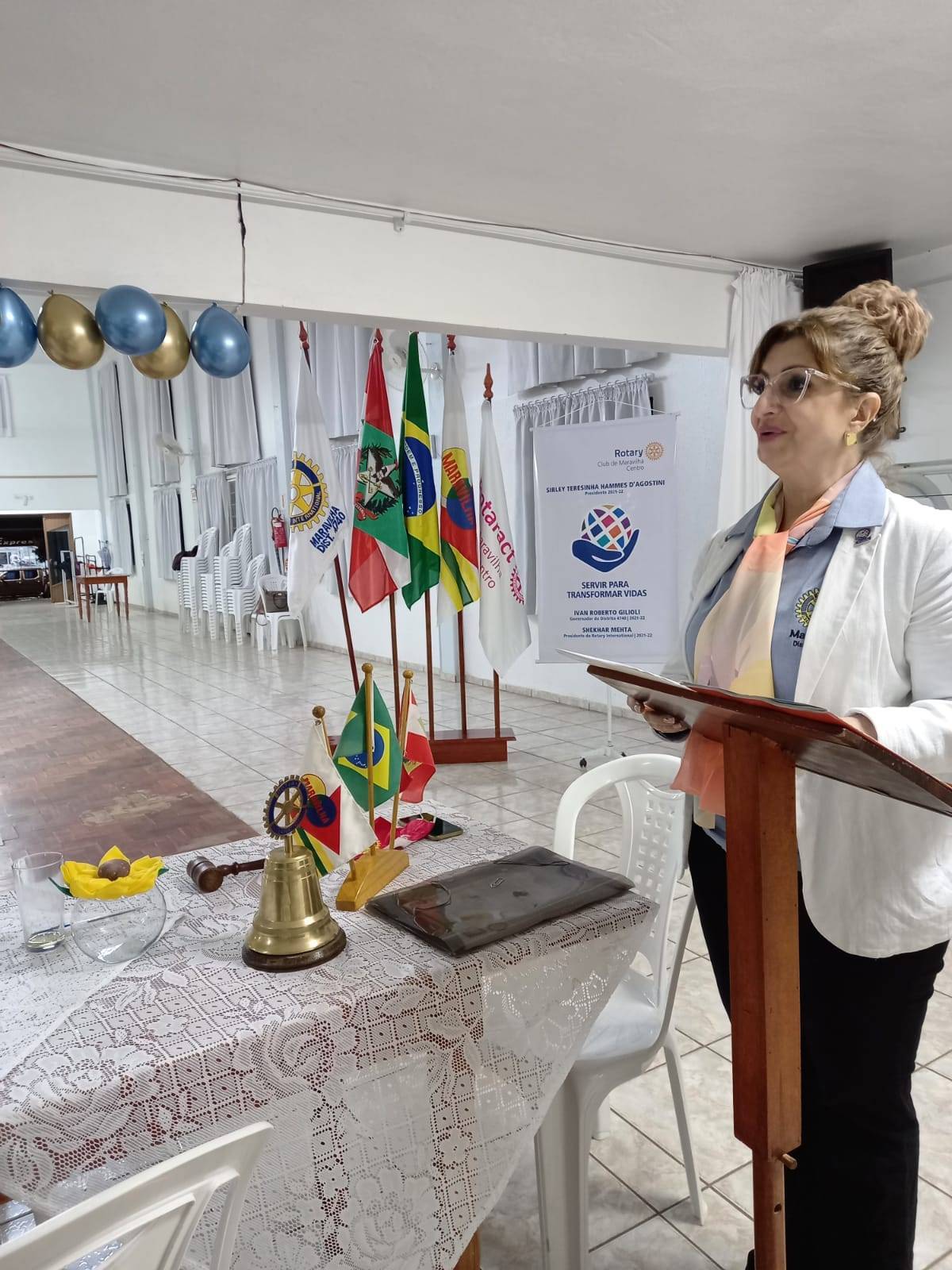 Companheira  Sirley Hammes D"Agostini -  Presidente Gestão 2021/2022 - Mensagem aos companheiros.