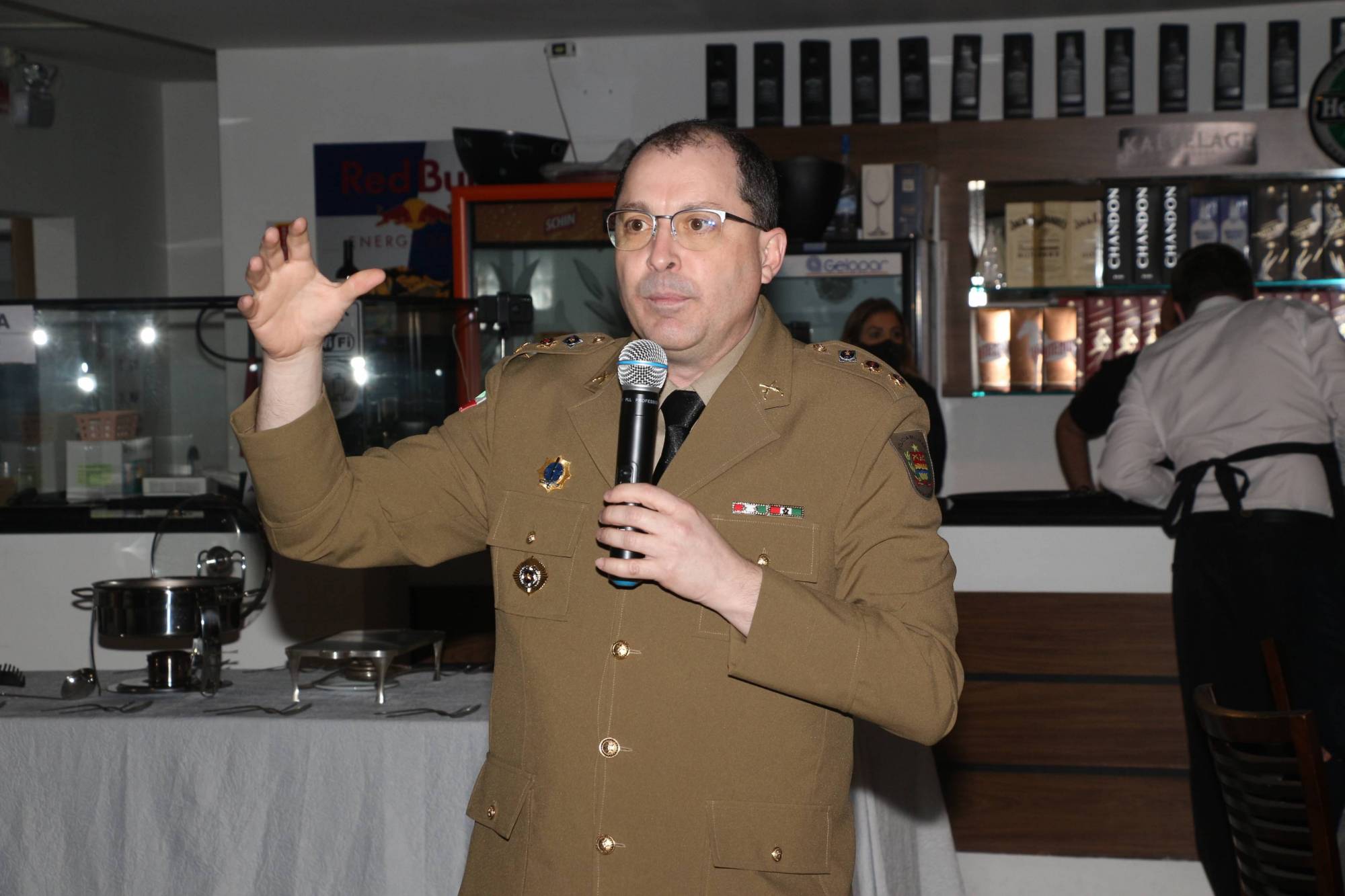 Comandante da Polícia Militar de Blumenau ,Tenente Coronel Cleber Pires