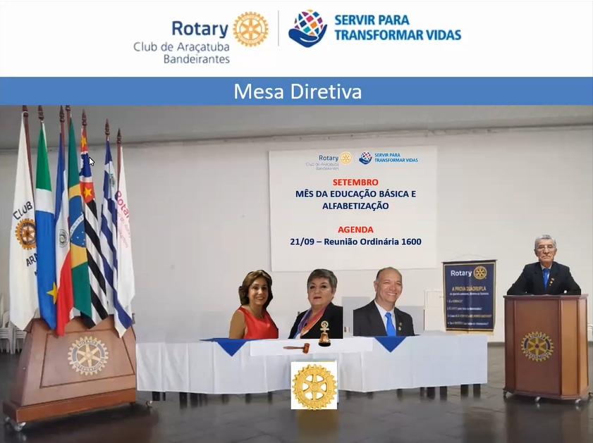 Gravação da 08ª RO - 1600 - Reunião Ordinária - Aniversário Bandeirantes 33 Anos 21/09/2021