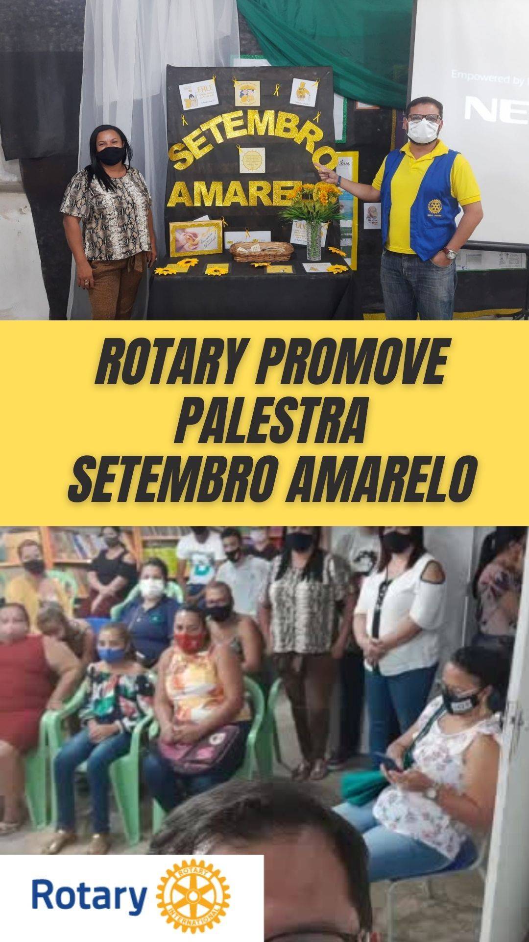 SETEMBRO AMARELO ROTARY PROMOVE PALESTRA EM COMUNIDADE