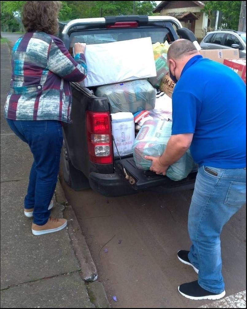 Rotarianos em ação.