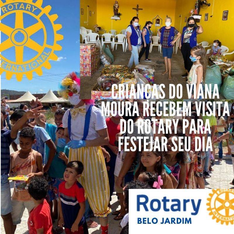 CRIANÇAS DE COMUNIDADE RECEBEM VISITA DO ROTARY 