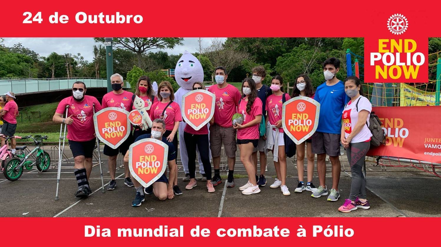 Corrida TODOS CONTRA A PÓLIO na Lagoa da Pampulha, 24 de outubro de 2021