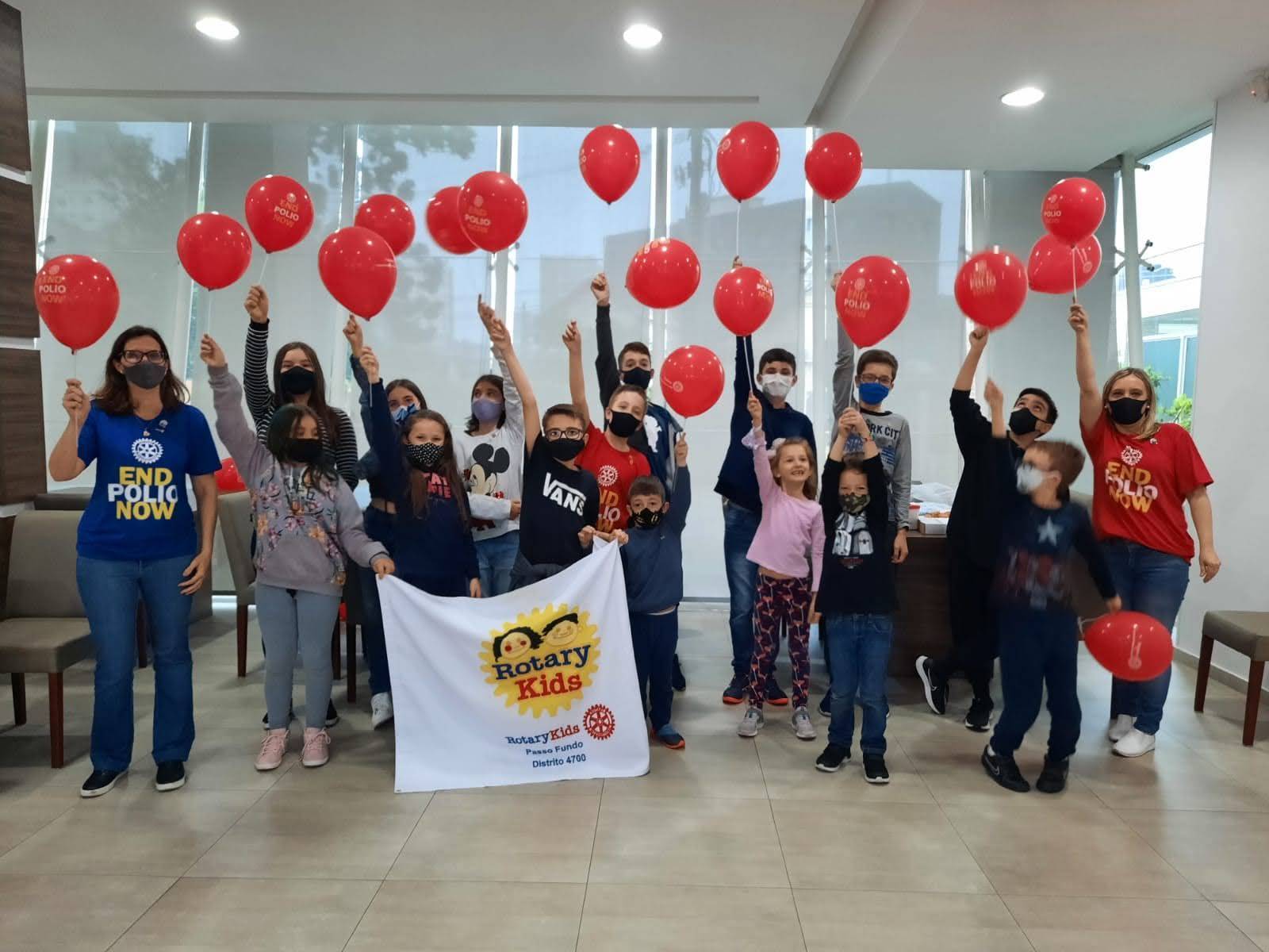 Rotary Kids Passo Fundo e Campanha da Pólio End Now
