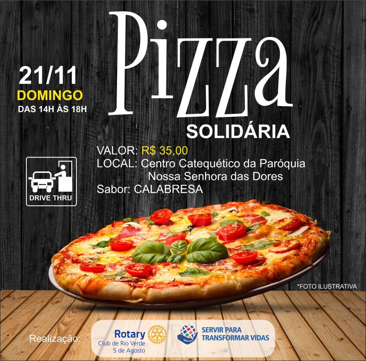 PIZZA SOLIDÁRIA DO ROTARY 5 DE AGOSTO