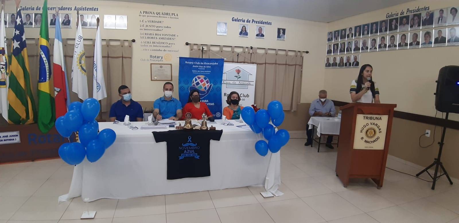 Rotary Club de Piracanjuba realiza reunião alusiva ao novembro Azul