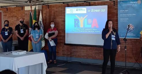 Abertura do Ryla 2021 pela presidente Darlene Lisboa