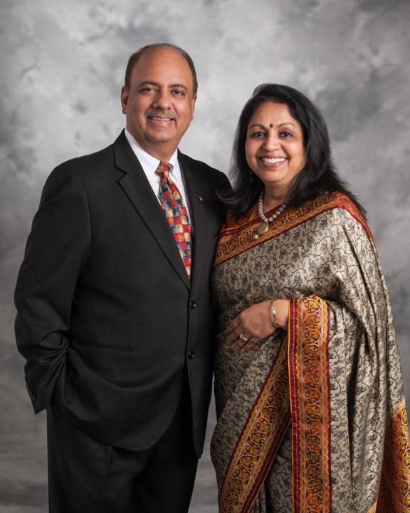 Presidente do Rotary International Shekhar Mehta e Rashi