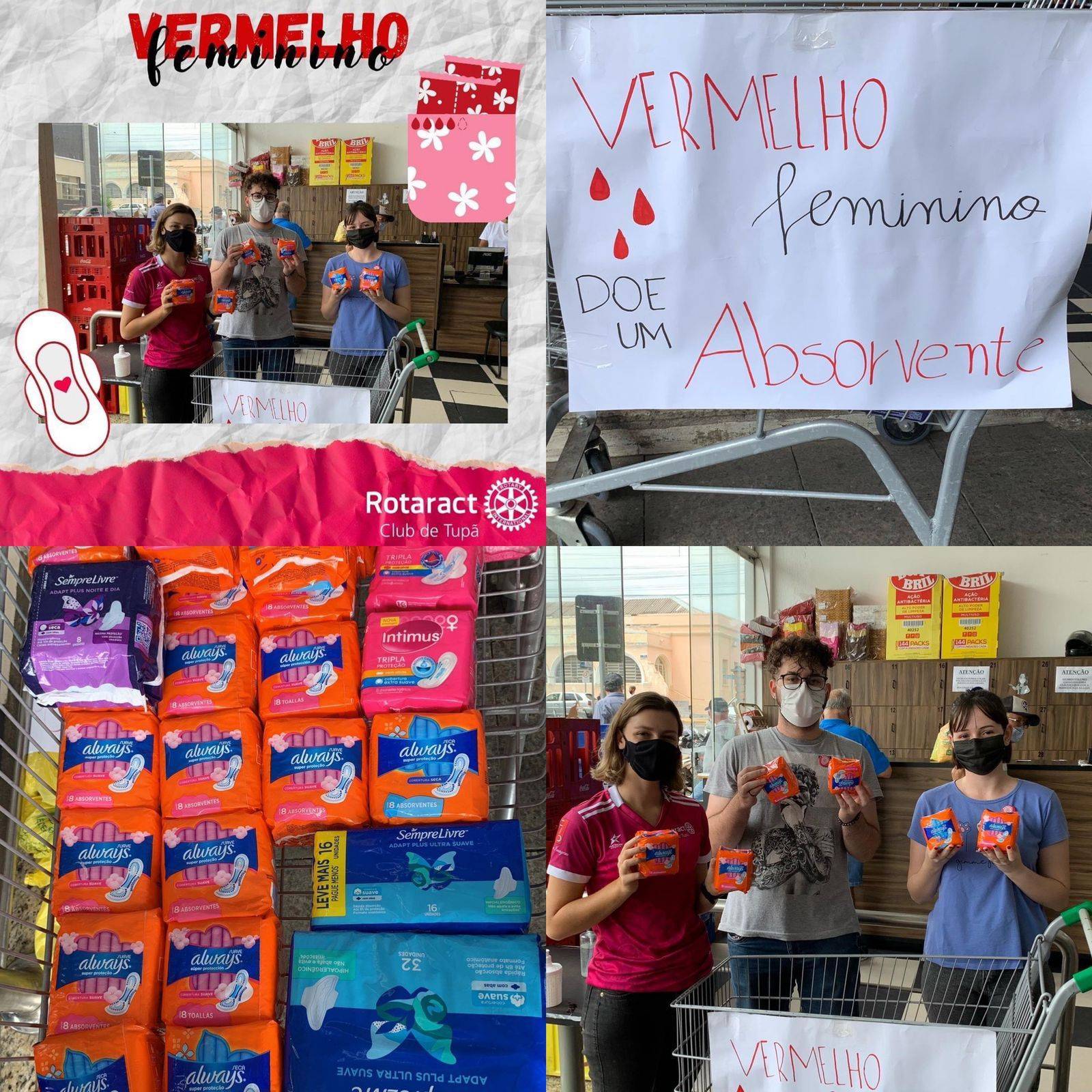 Arrecadação de absorventes