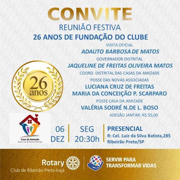 Festiva de 26 anos do Clube