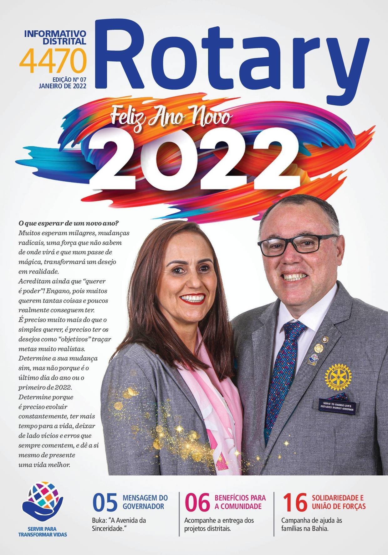 Informativo Rotário de JANEIRO/2022 - Numero 07 - Carta Mensal