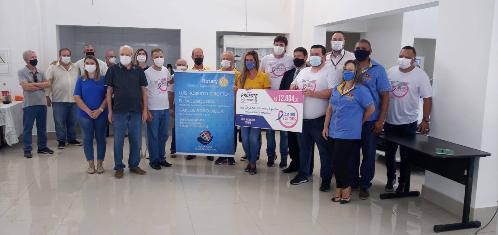 Entrega Cheque Proeste x Casa Velhos Tupa 