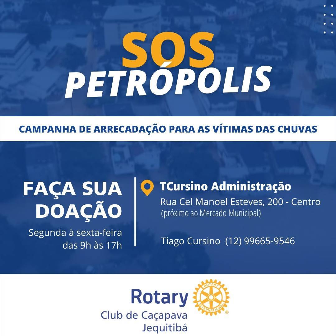 Campanha de arrecadação para as vítimas das chuvas