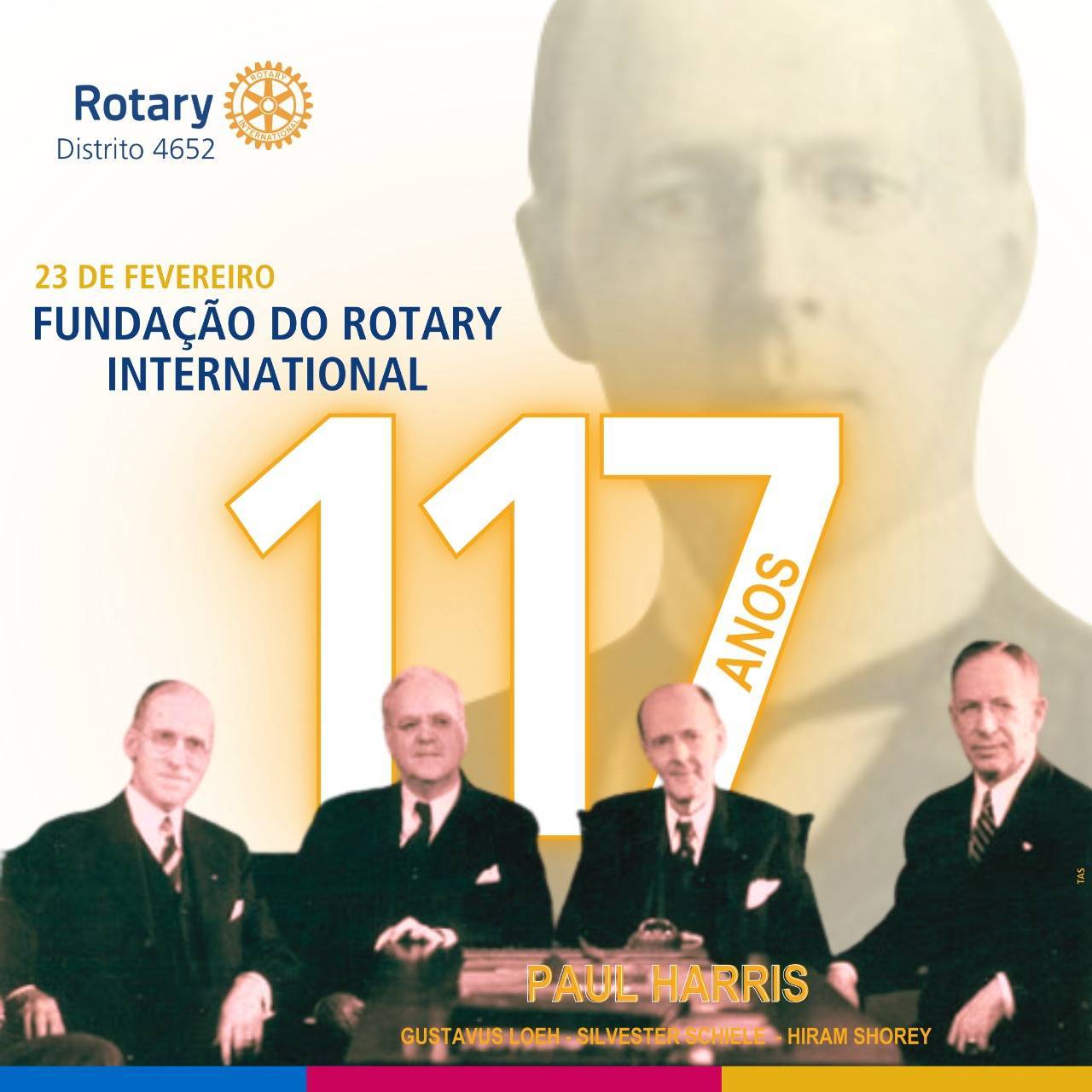 Parabéns aos rotarianos de todo mundo.