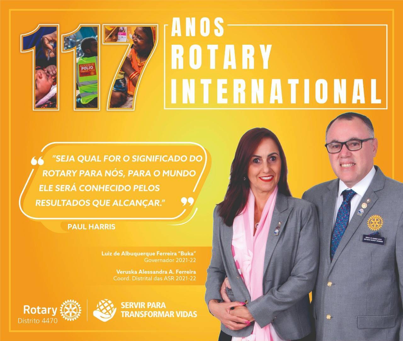 O Distrito 4470 comemora os 117 Anos de Rotary International 