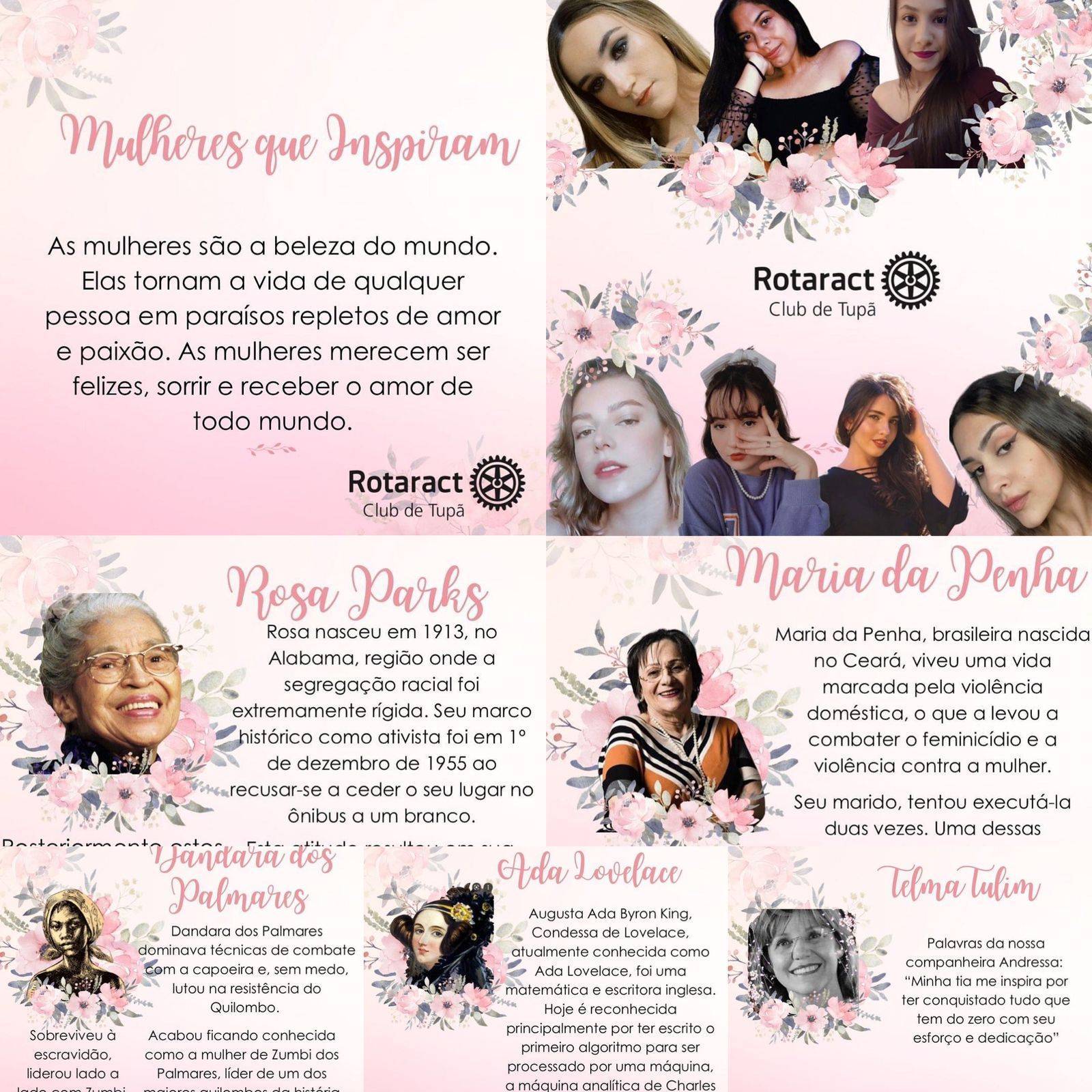 Homenagem ao dia da mulher