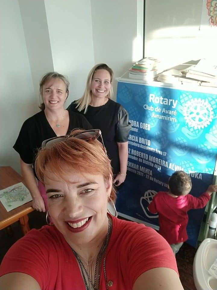 Ação estimulando sonhos do Projeto Empoderamento de Meninas 