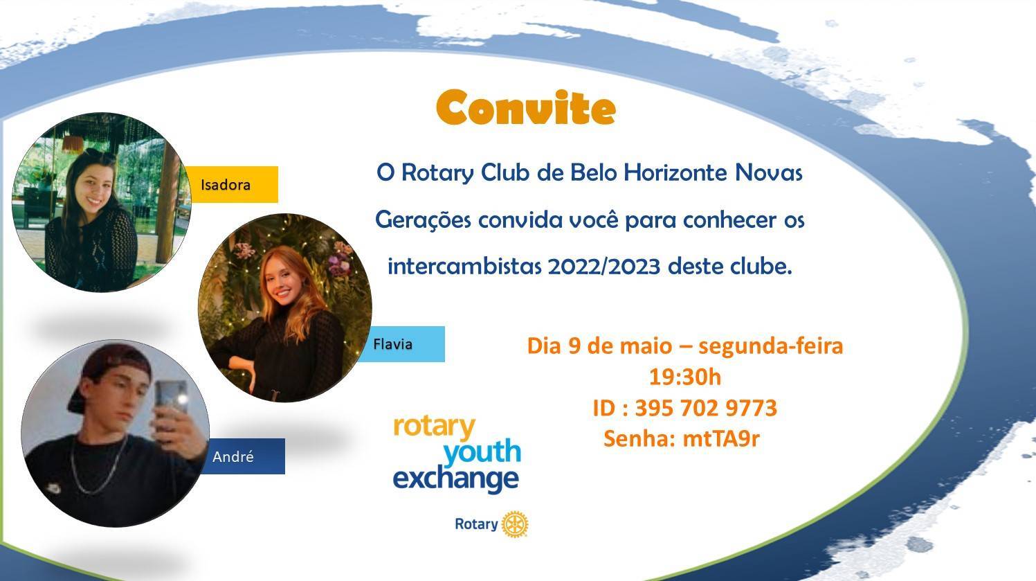 Apresentação Intercambistas RCBH Novas Gerações