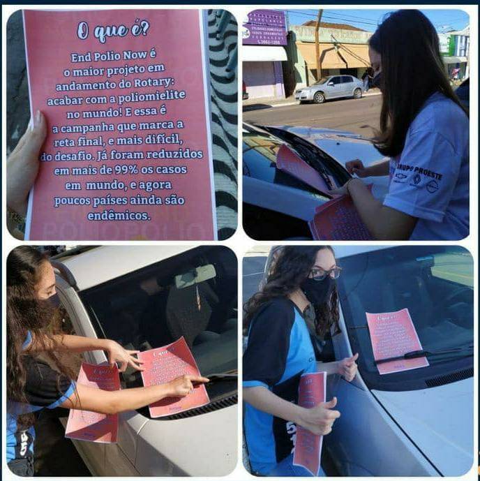 Distribuição dos panfletos