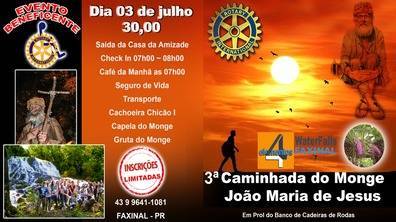 3ª CAMINHADA DO MONGE 