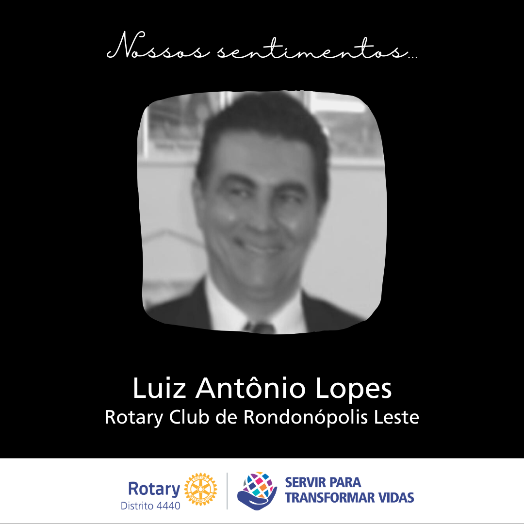NOTA DE FALECIMENTO - Luiz Antônio Lopes