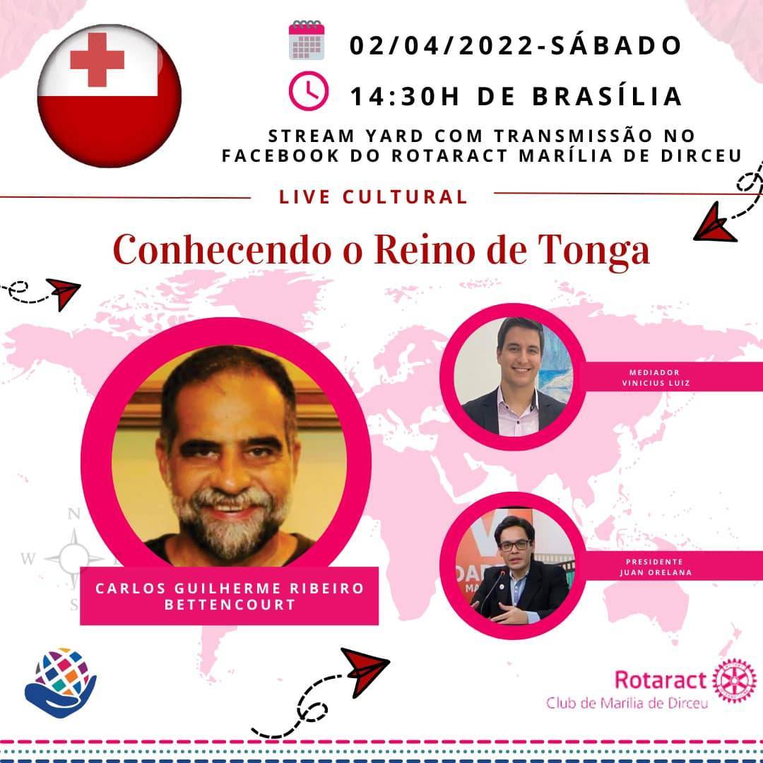 Foto - Live cultural "Conhecendo o Reino de Tonga" 