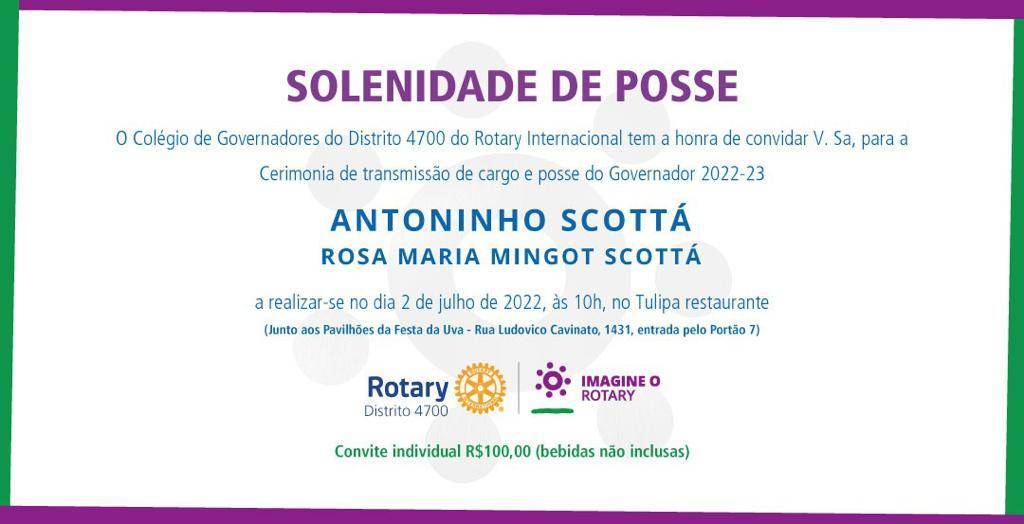 CONVITE  POSSE GOVERNADOR D4700 ANTONINHO SCOTTÁ