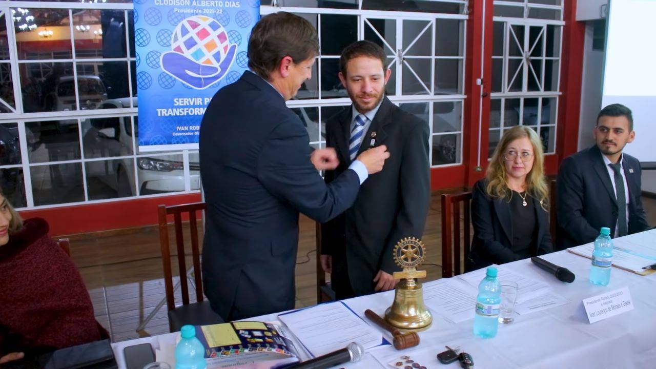 Presidente eleito, gestão 2022-2023 Ivan Lourenço de Moraes.