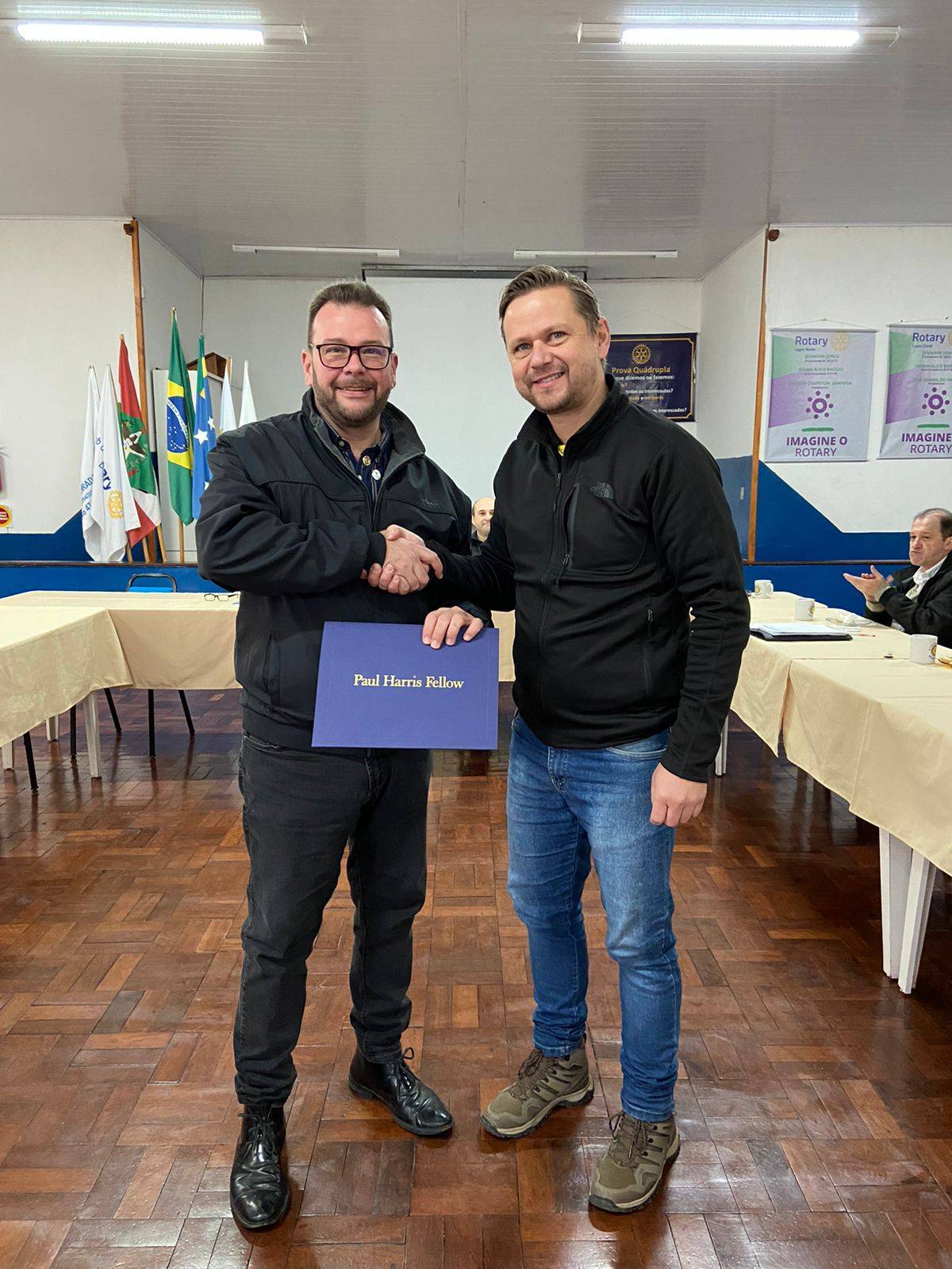 Companheiro Afonso Goulart e Companheiro Daniel Engel.