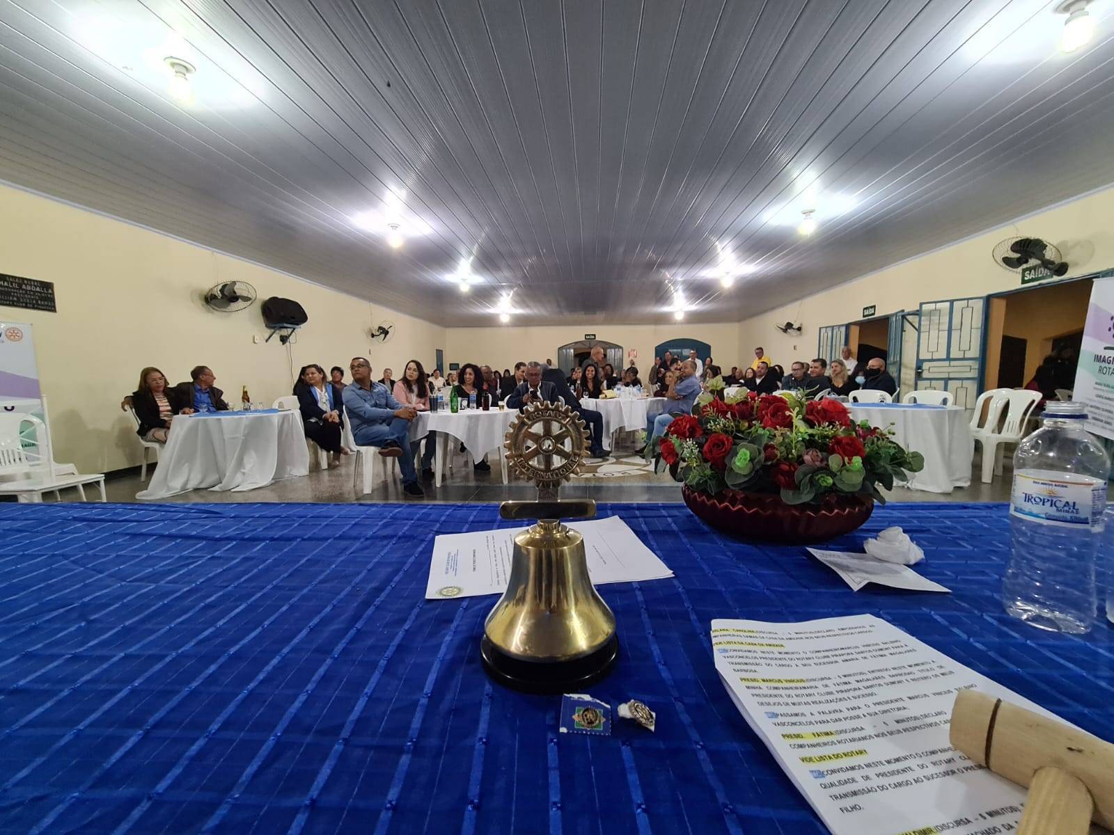 Casa do Rotariano de Pirapora durante a cerimônia conjunta