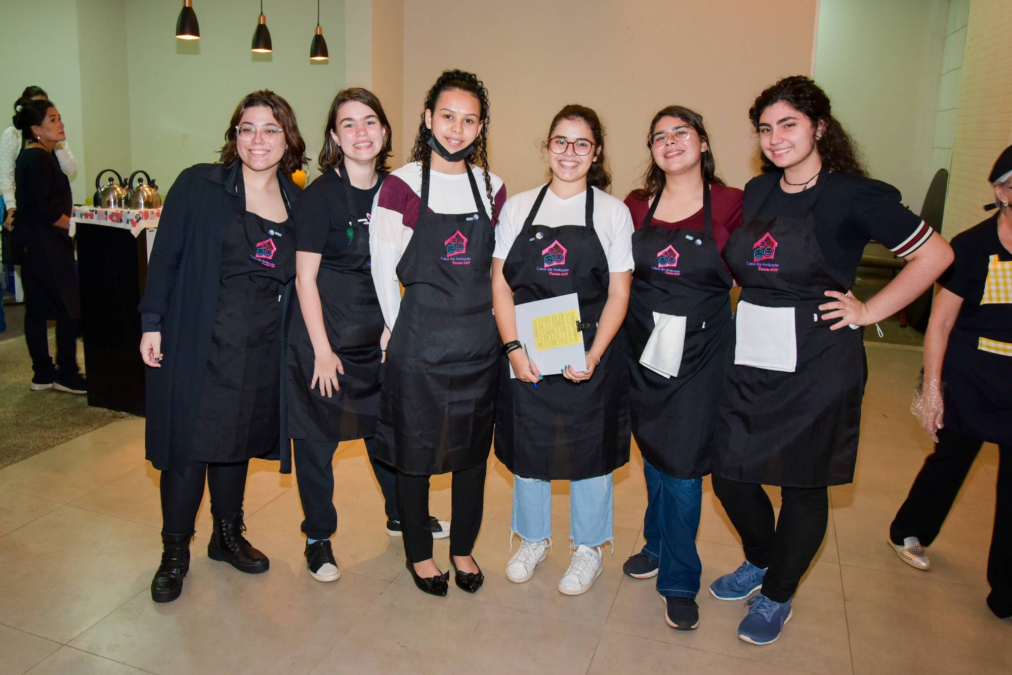 Interactinas que colaboraram durante o Chá da Amizade.