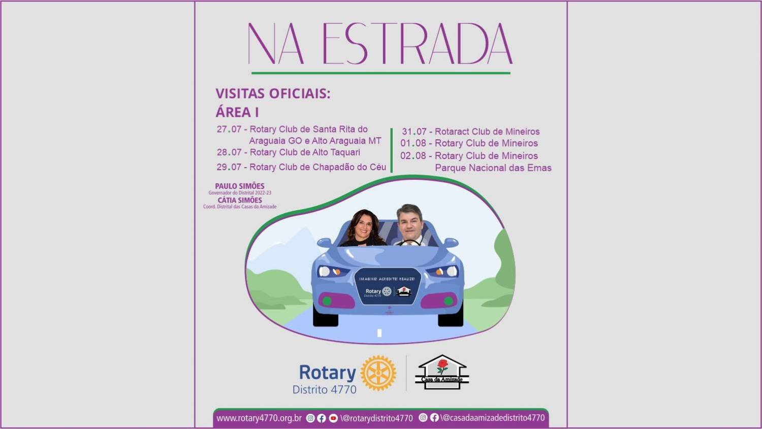 Governador Paulo Simões e Coordenadora Cátia Simões começam as visitas Oficiais pela Área I