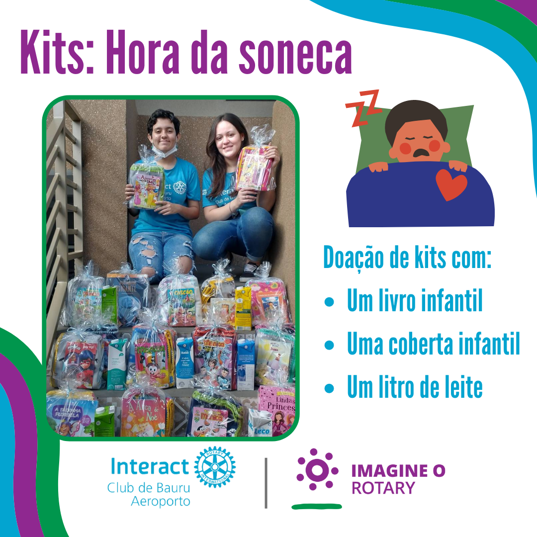 Presidente Bárbara e associada Monique ao lado dos kits 