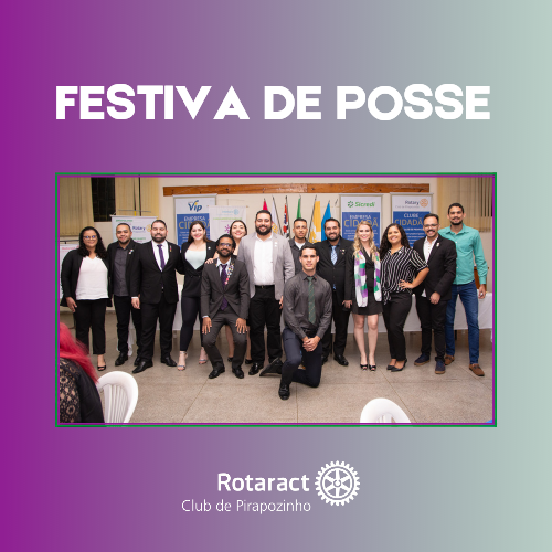 Festiva posse do dia 30 de junho.