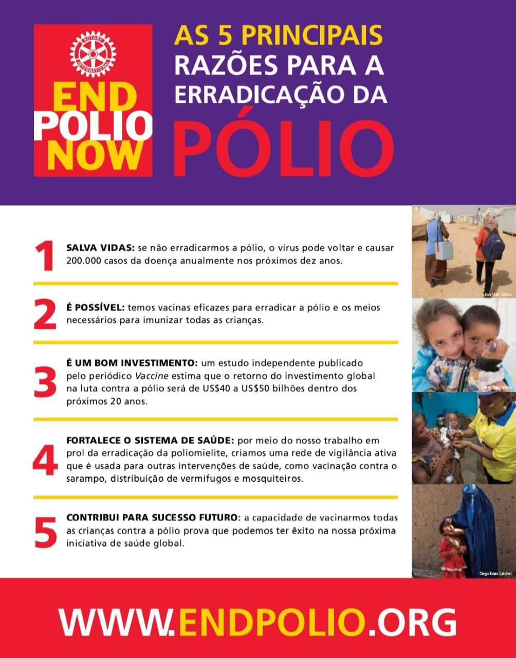 #endpolionow #multivacinacão  #rotaryinternational