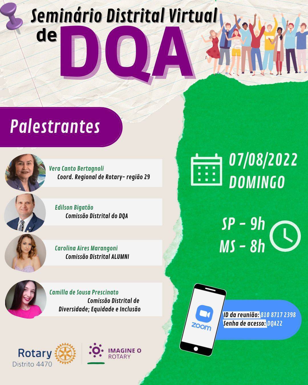 Seminário Distrital Virtual de D.Q.A.