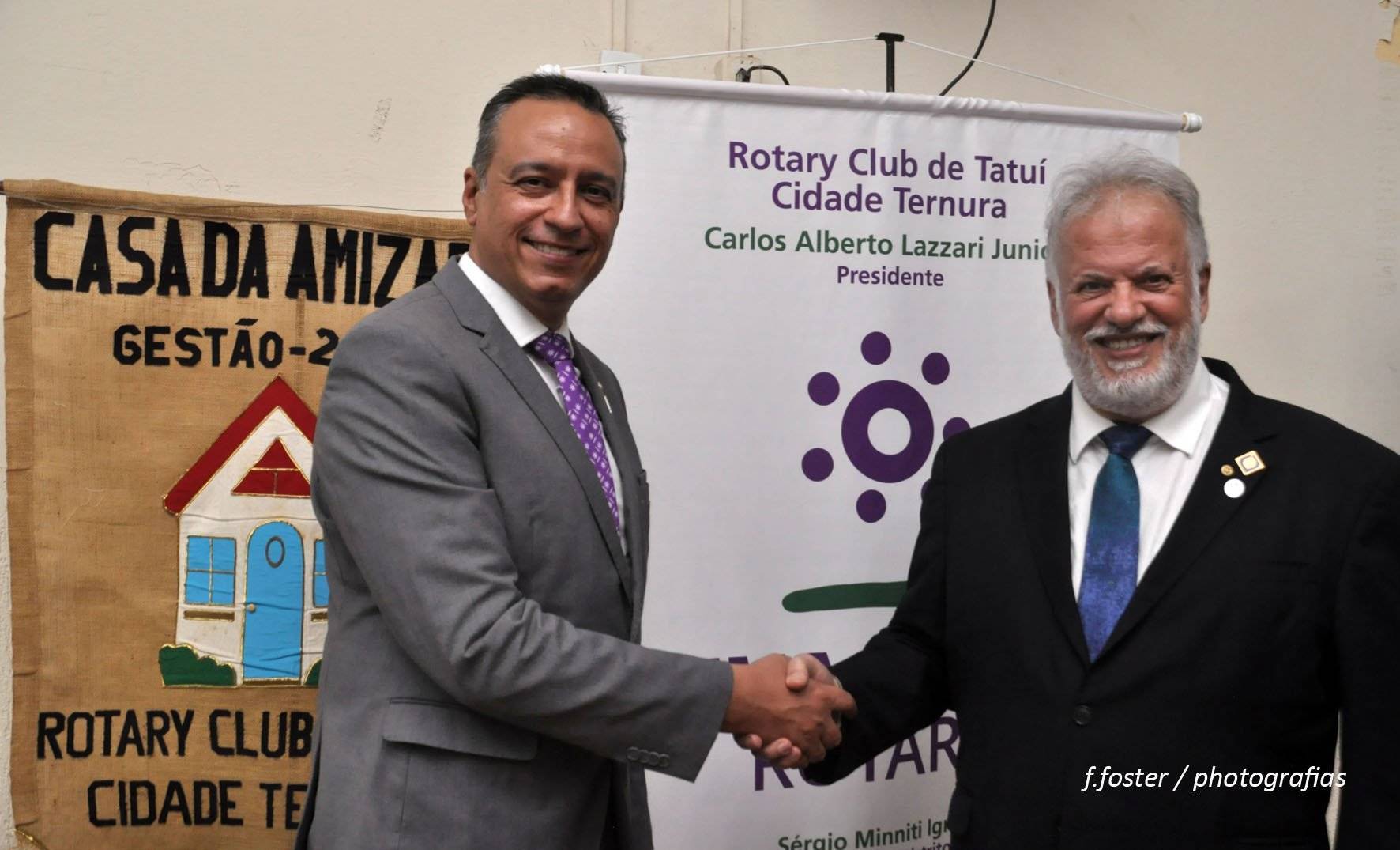 Presidente Carlos Alberto (2022-23) e Governador Sérgio Minitti Igreja (2022-23)