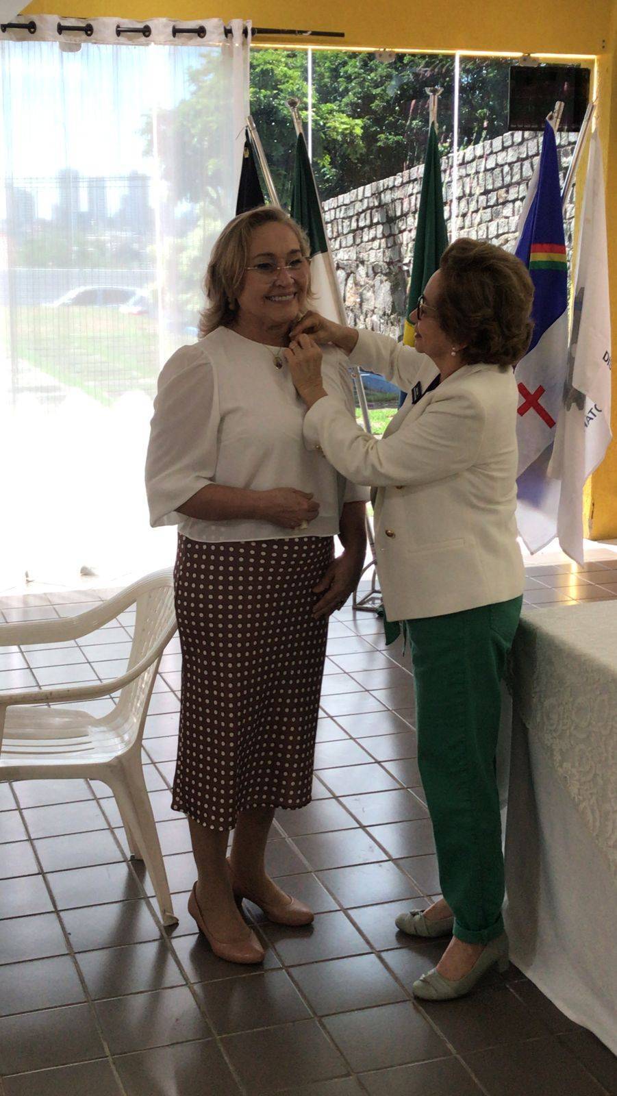Governadora Elequicina em sua visita ao RC de Natal da posse a mais uma associada