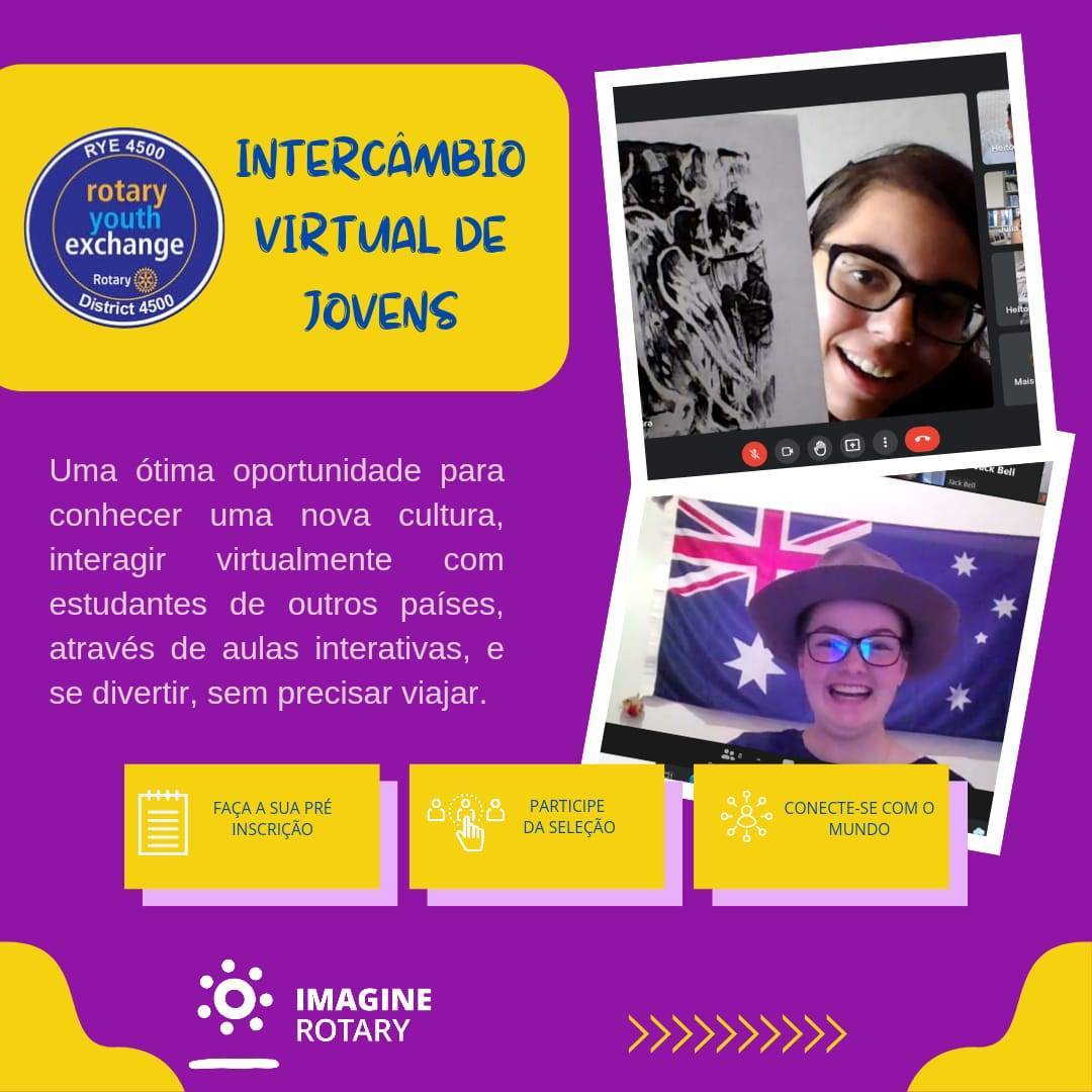 INTERCÂMBIO VIRTUAL DE JOVENS - INSCRIÇÕES ABERTAS