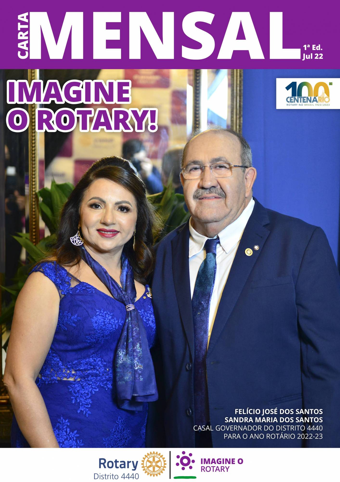 Distrito 4440 empossa novo Governador Felicio José dos Santos, seu Conselho Diretor e Família Rotária