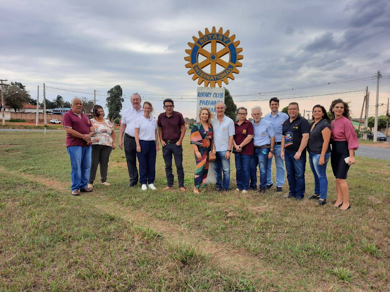 RECEPÇÃO NO MARCO ROTÁRIO DO TREVO DE INOCÊNCIA