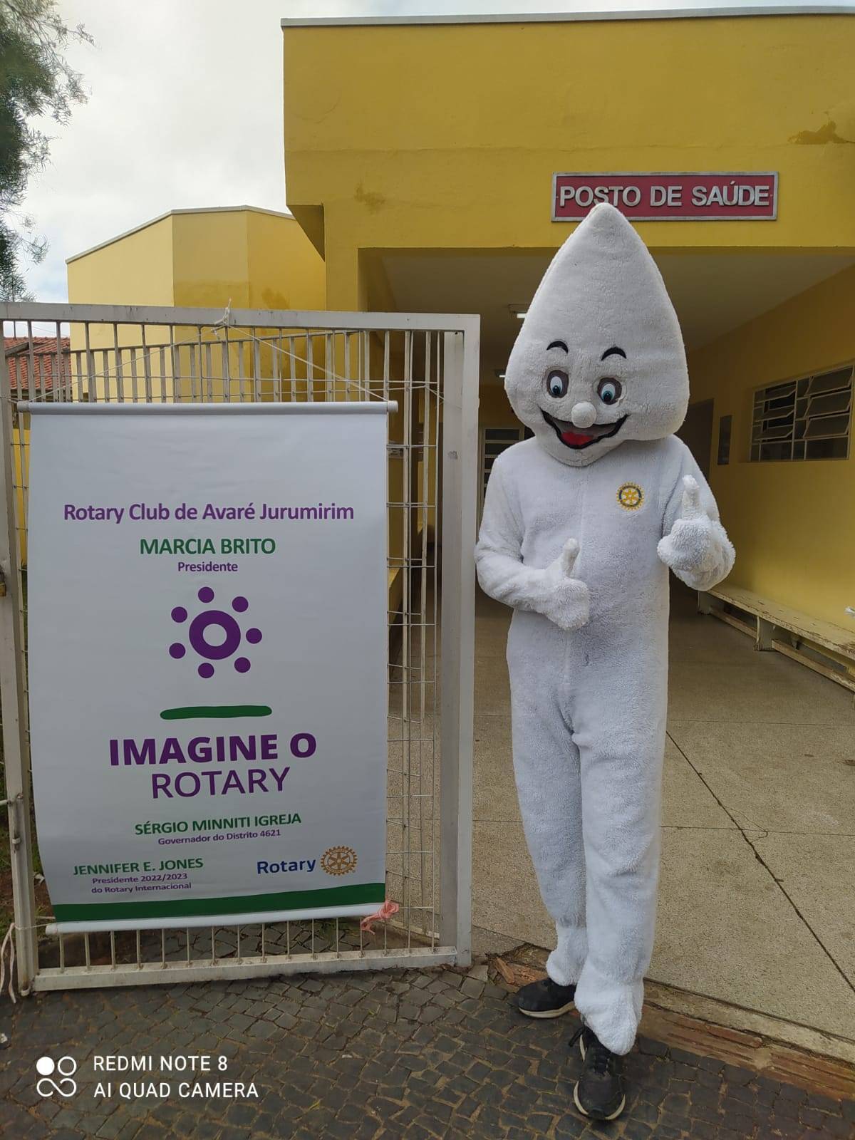 Campanha de vacinação contra Poliomielite com Zé Gotinha 