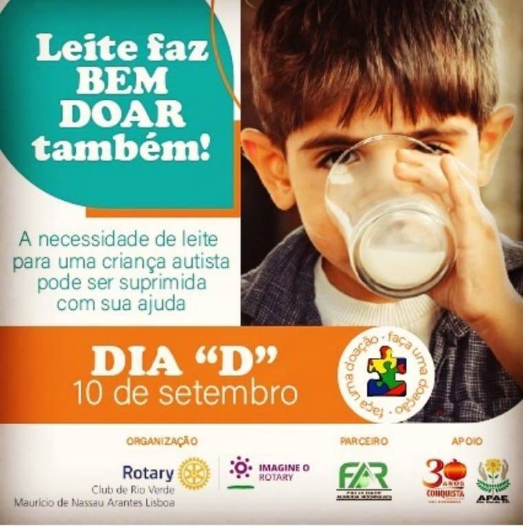 LEITE FAZ BEM, DOAR TAMBÉM!