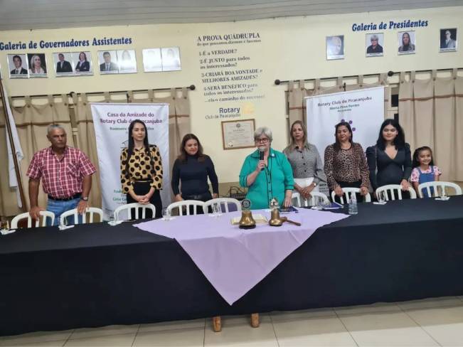O Rotary Club de Piracanjuba e a Casa da Amizade realizaram sua primeira reunião festiva da Gestão 2022-23