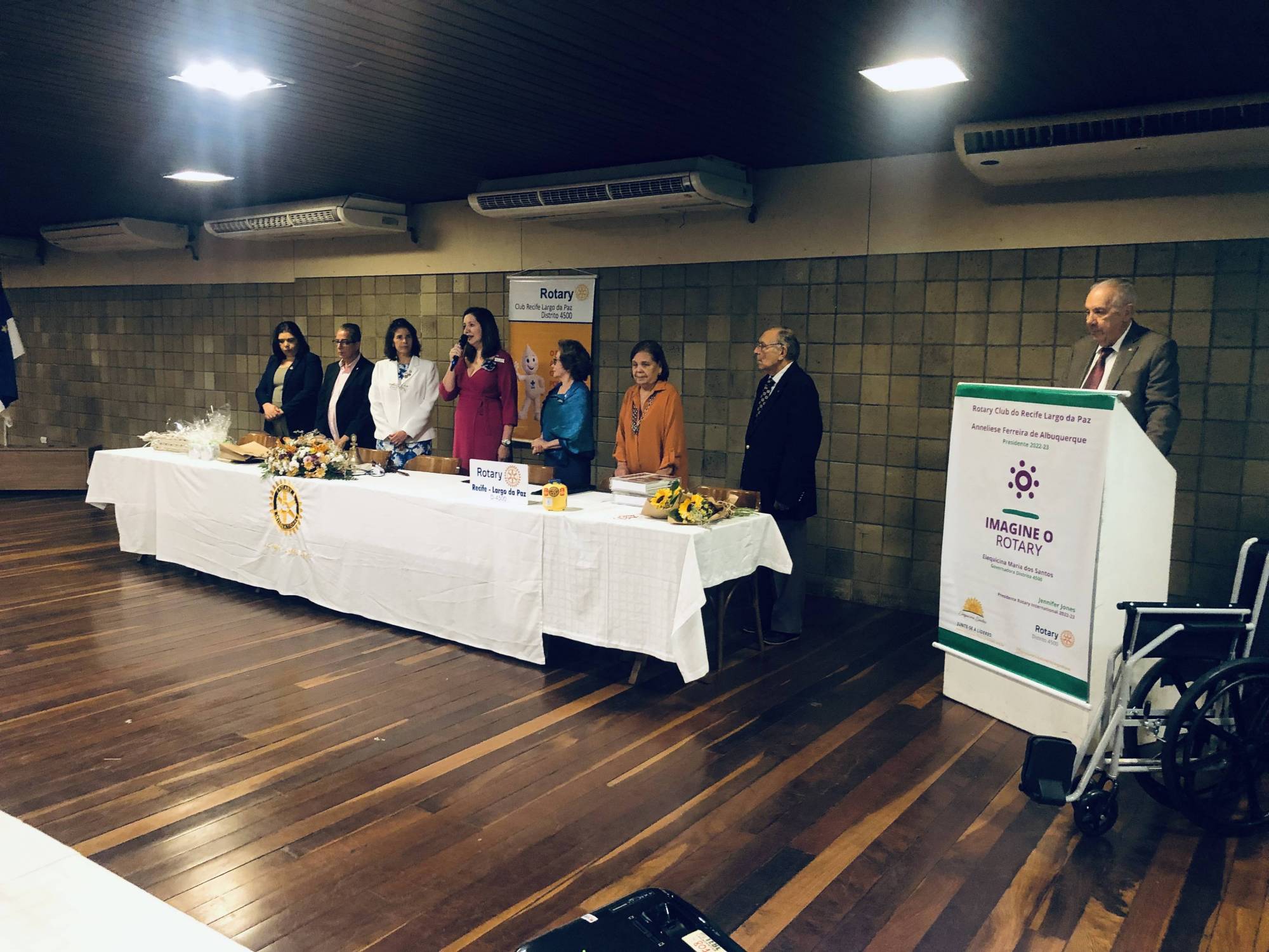 Visita da Governadora Elequicina ao Clube Largo da Paz em 31/08/2022.