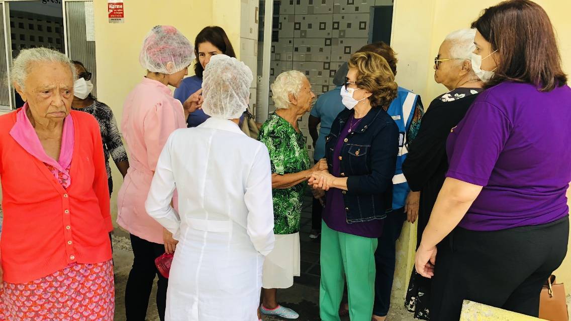  Imita da Governadora Elequicina ao Lar Batista em 01/09/2022, Instituição que tem o apoio do Clube Largo da Paz.
