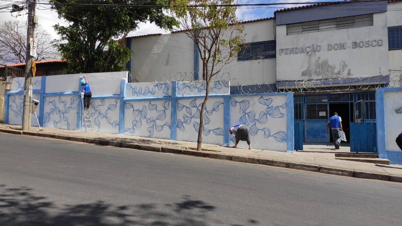 Revitalização muro da Fundação Dom Bosco