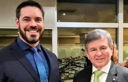 Murillo Alvarez Alves e Júlio Cesar Silva Santisteban, os dirigentes do Rotary na Gestão 2022-23