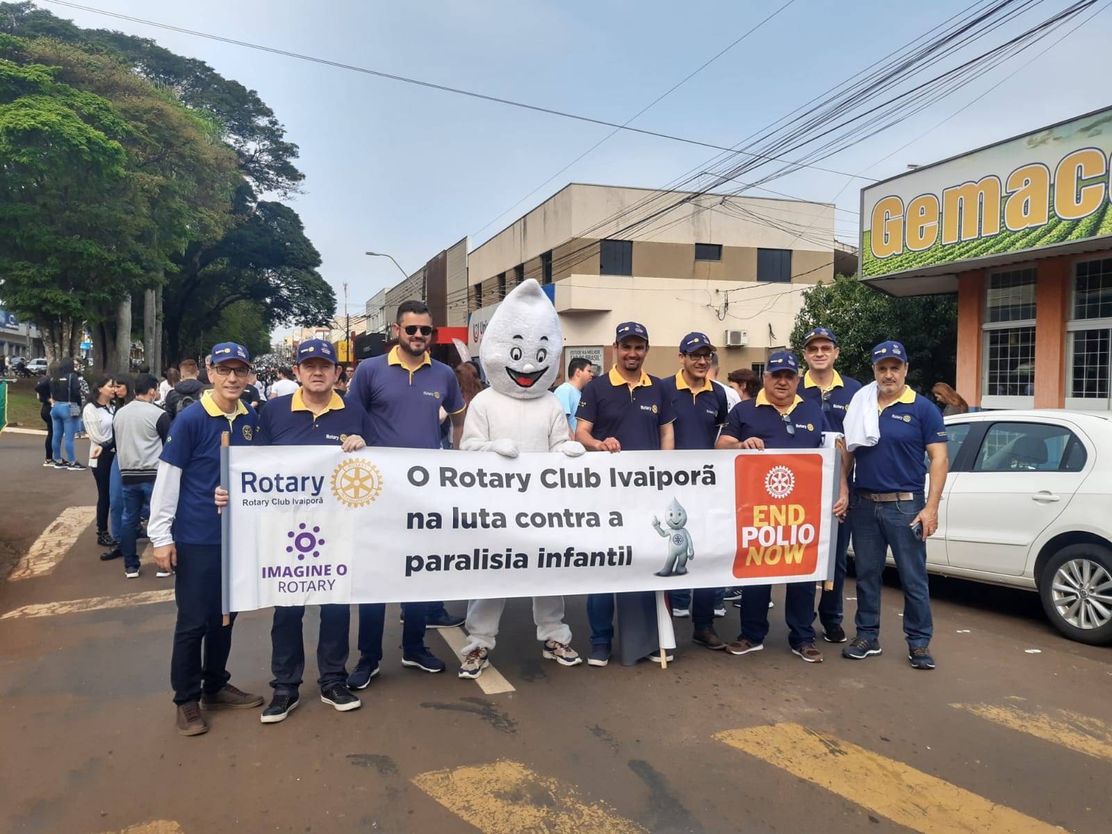 RC de Ivaiporã expondo a END POLIO NOW